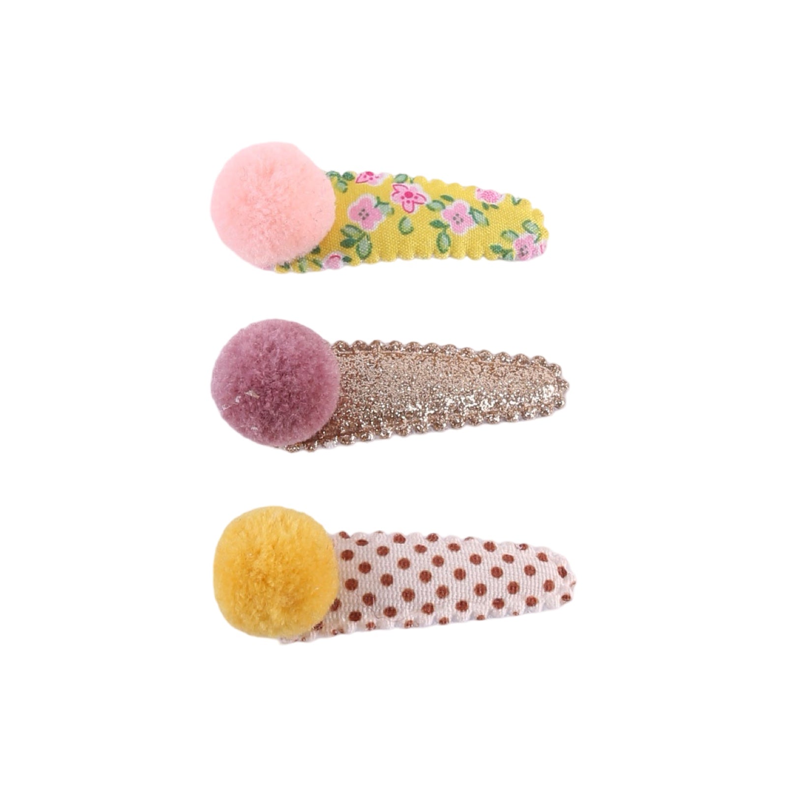 Hairpins: Pompom glitter