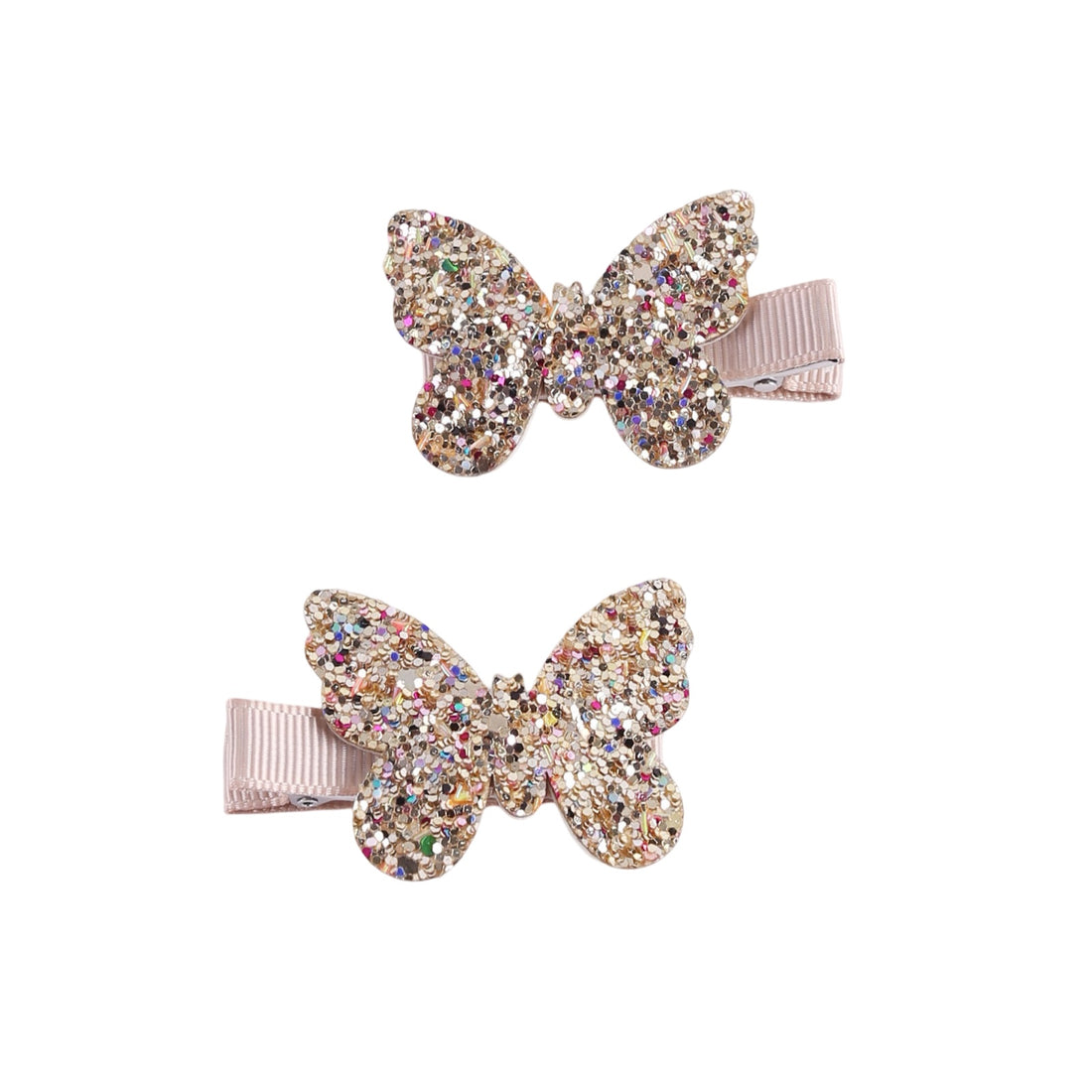 Épingles à cheveux : paillettes papillon