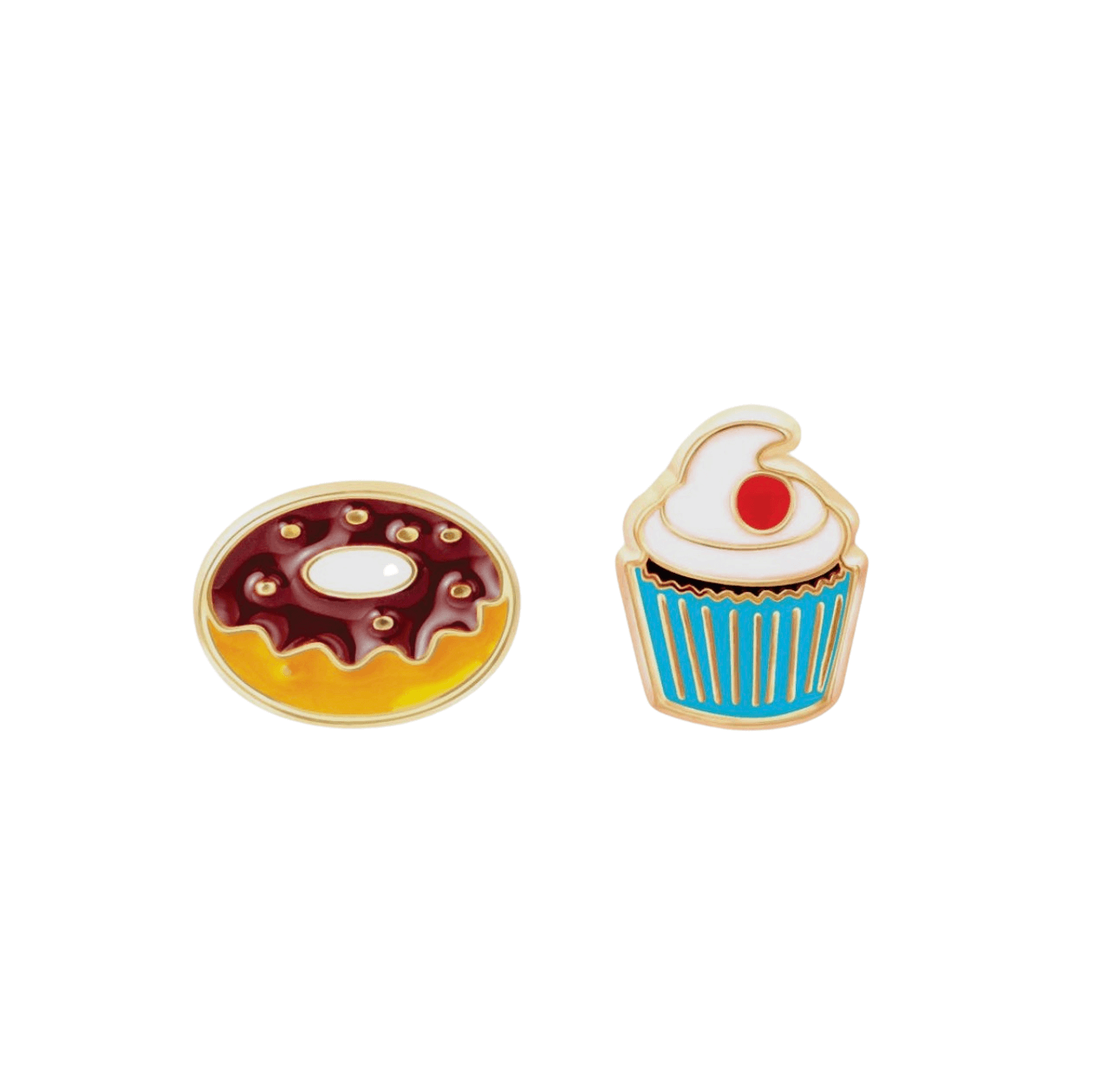 Hypoallergene Ohrringe für Kinder: Donut/Cupcake