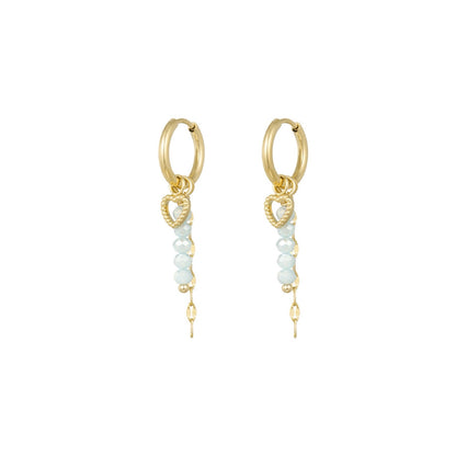 Hypoallergene kinderoorbellen: Love blue (creolen)