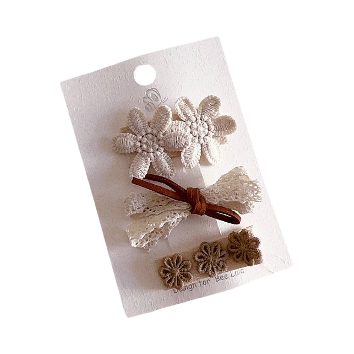 Hoerklammeren: Set beige/brong