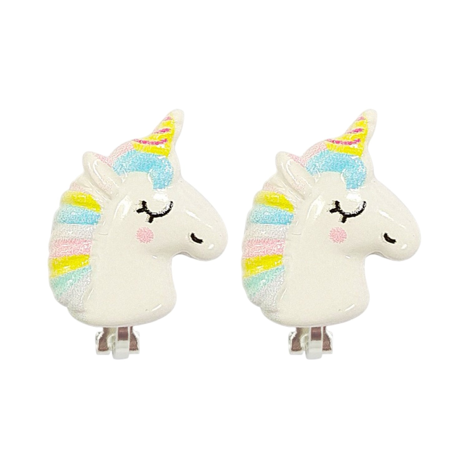 Clip earrings: Unicorn pastel