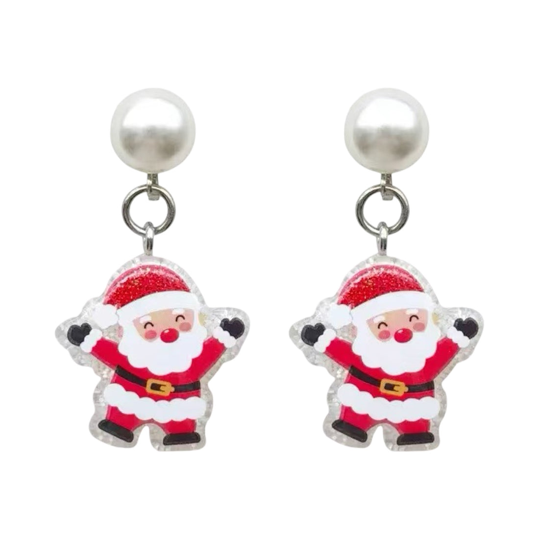 Clipoorbellen: Kerstmannetjes hangend