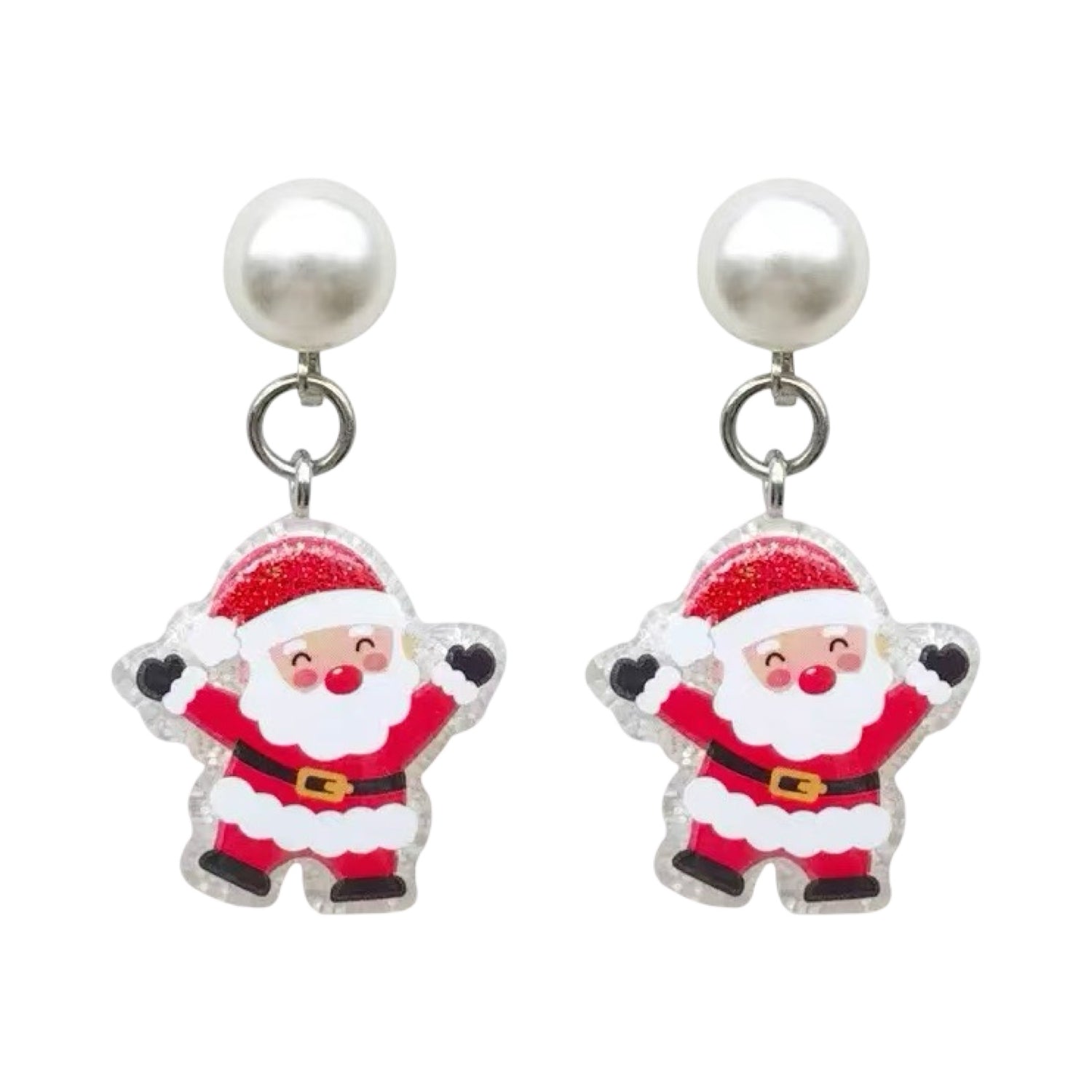 Clipoorbellen: Kerstmannetjes hangend