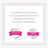 Zilveren kinderoorbellen: Donut wit/roze met schroefsluiting