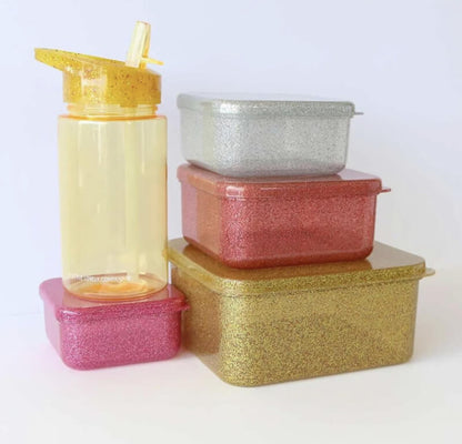 A Little Lovely Company: Lunch &amp; snack box set: Gold blush