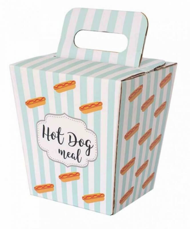 Houten Hotdog set