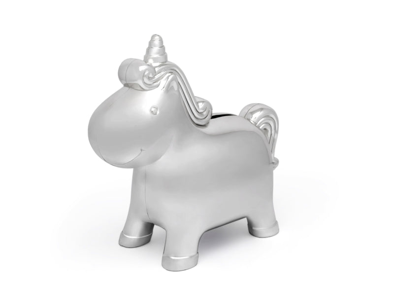 Spaarpot unicorn/eenhoorn (verzilverd)