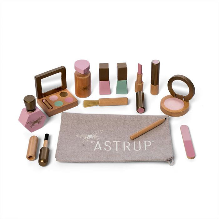 Byastrup houten make-up set in luxe geschenkverpakking