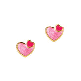 Hypoallergeen kinderoorbellen: Hartjes roze