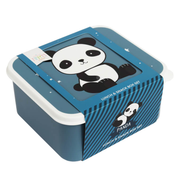 A Little Lovely Company: Lunch &amp; snack box set: Panda