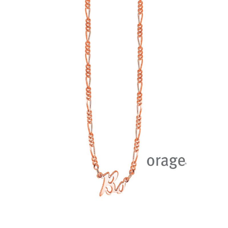 Ketting met naam (verguld rosé goud) ORAGE